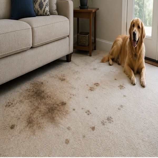Pet Odour before cleaning in Glengala
